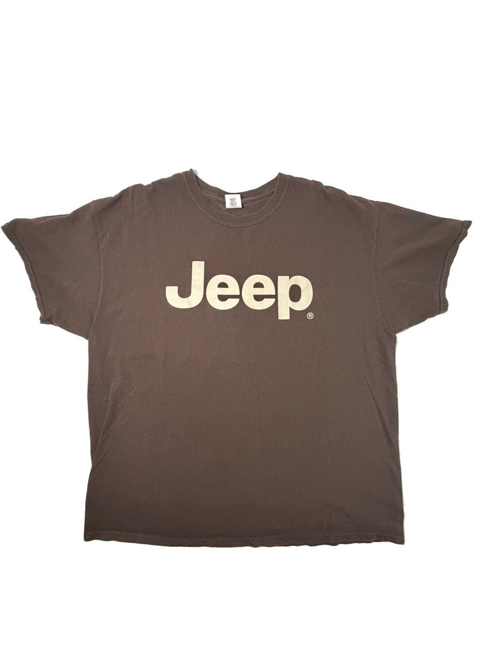 Jeep T-Shirt Mens XL  Brown Tee Short Sleeve Classic Fit